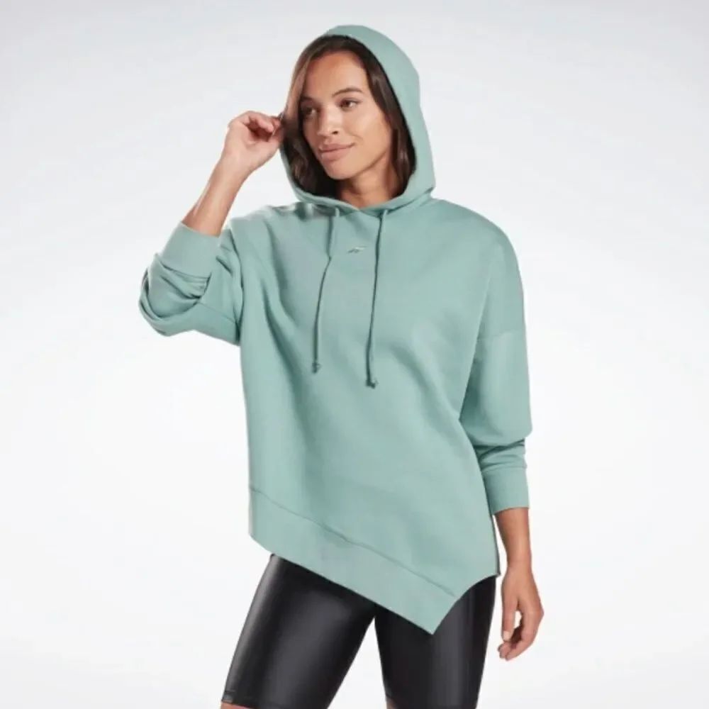 Reebok Green Asummetric Hem Comfy Hoodie Size 1X
